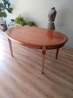 Ovale uitschuifbare eetkamer tafel, Ophalen, Gebruikt, 100 tot 150 cm, Klassiek