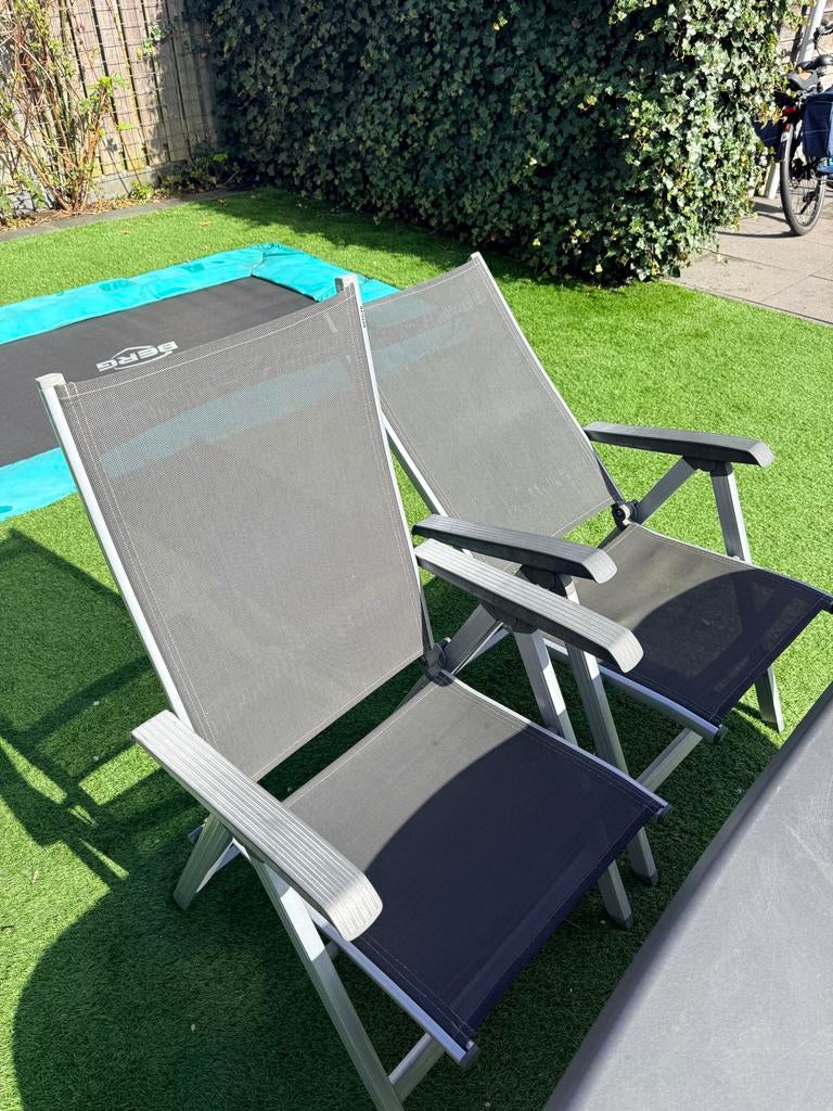 Kettler tuinstoelen, 4 stuks, Tuin en Terras, Tuinstoelen, Ophalen, Gebruikt, Aluminium, Inklapbaar