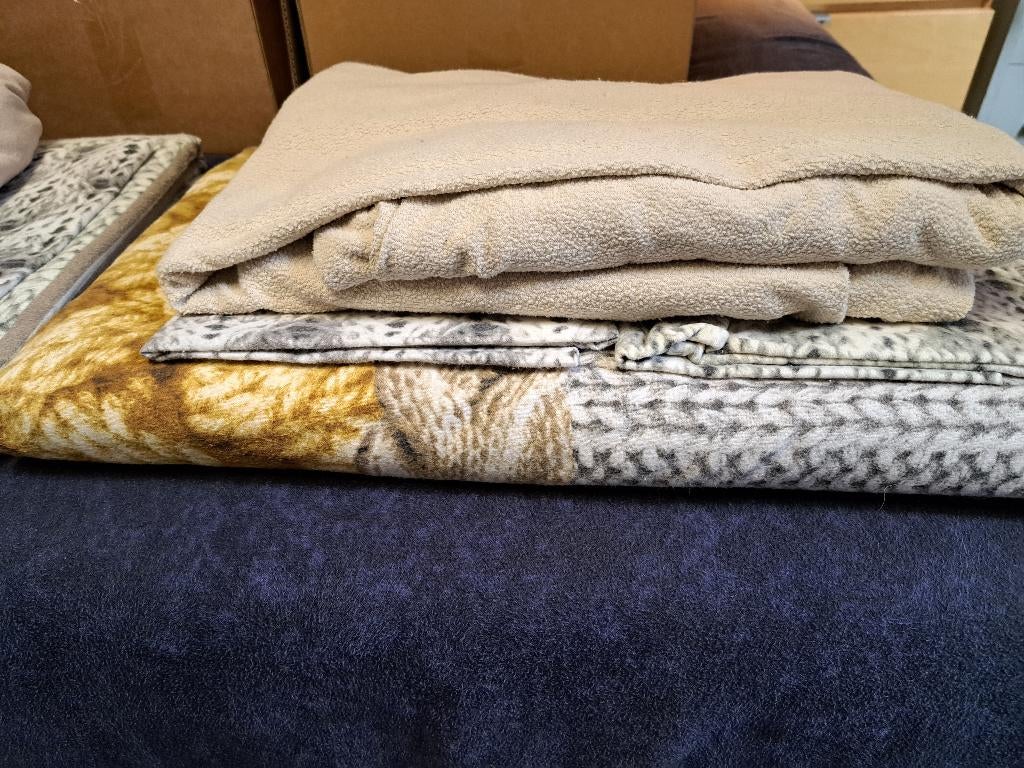 Flanellen beddengoed, Ophalen, Overige maten, Beige, Dekbedovertrek