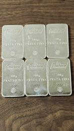 6 x 100 gram 999 zilverbaar albino mountino, Ophalen of Verzenden, Zilver