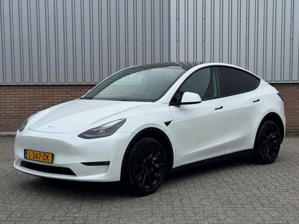 Tesla Model Y Longe Range 91.4%SoH 20 inch/ 1e eigenaar, Auto's, Tesla, Automaat, Zwart, Wit, Vierwielaandrijving