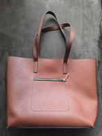 Stijlvolle bruine shopper met ritsvak, Ophalen of Verzenden