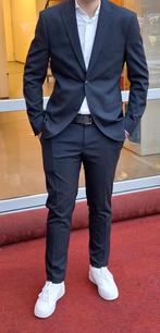 Donkerblauw pak, colbert en broek in maat 50., Kleding | Heren, Kostuums en Colberts, Ophalen of Verzenden, Zo goed als nieuw