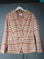 Bruin/crème kleurig jasje mt 36, gevoerd,als nieuw, Bruin, Ophalen of Verzenden, Zo goed als nieuw, Jasje