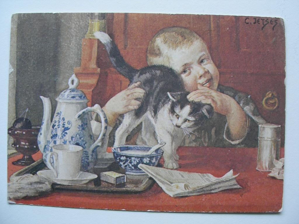 2 x uit Ot en Sien - Ot en Grootvader = Ot en poesje /Jetses, Ophalen of Verzenden, Ongelopen, Kinderen