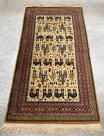 Vintage loper 85cm x 170cm kleed tapijt perzich oosterse wol, Gebruikt, Overige kleuren, Vintage vloerkleed tapijt loper orient scheerwol oosterse