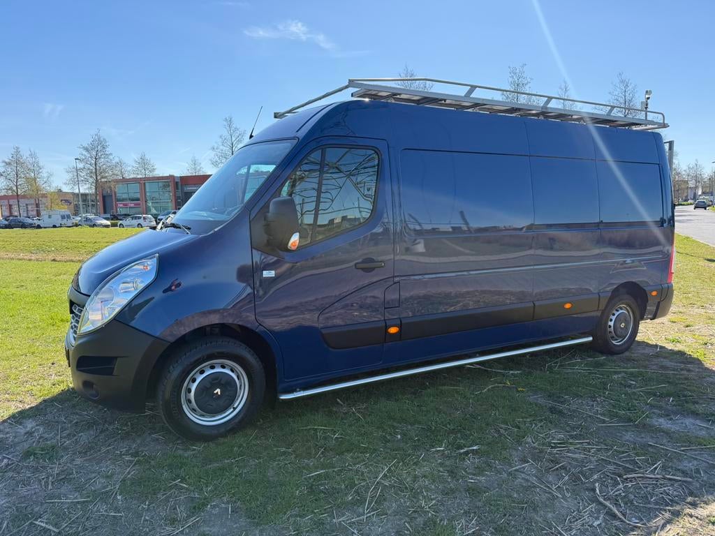 Renault Master 2.3DCI 96KW 2017 L3 H2 EURO 6 lease 275 pmnd, Auto's, Stof, 4 cilinders, 2500 kg, 2299 cc
