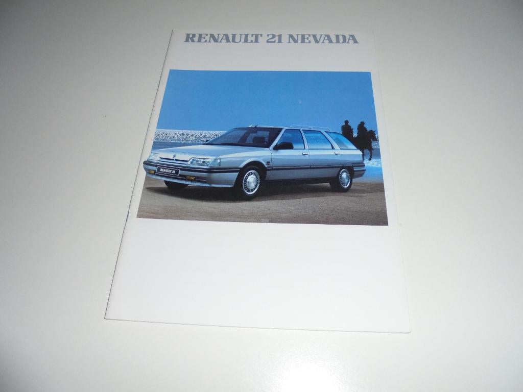 brochure Renault 21 Nevada  1990, Ophalen of Verzenden, Zo goed als nieuw, Renault