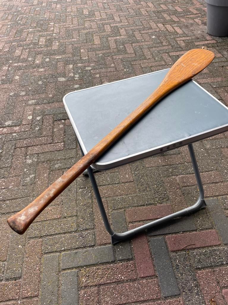 Houten peddel voor bijv. kano of roeiboot., Ophalen, Gebruikt, Enkelbladige peddel