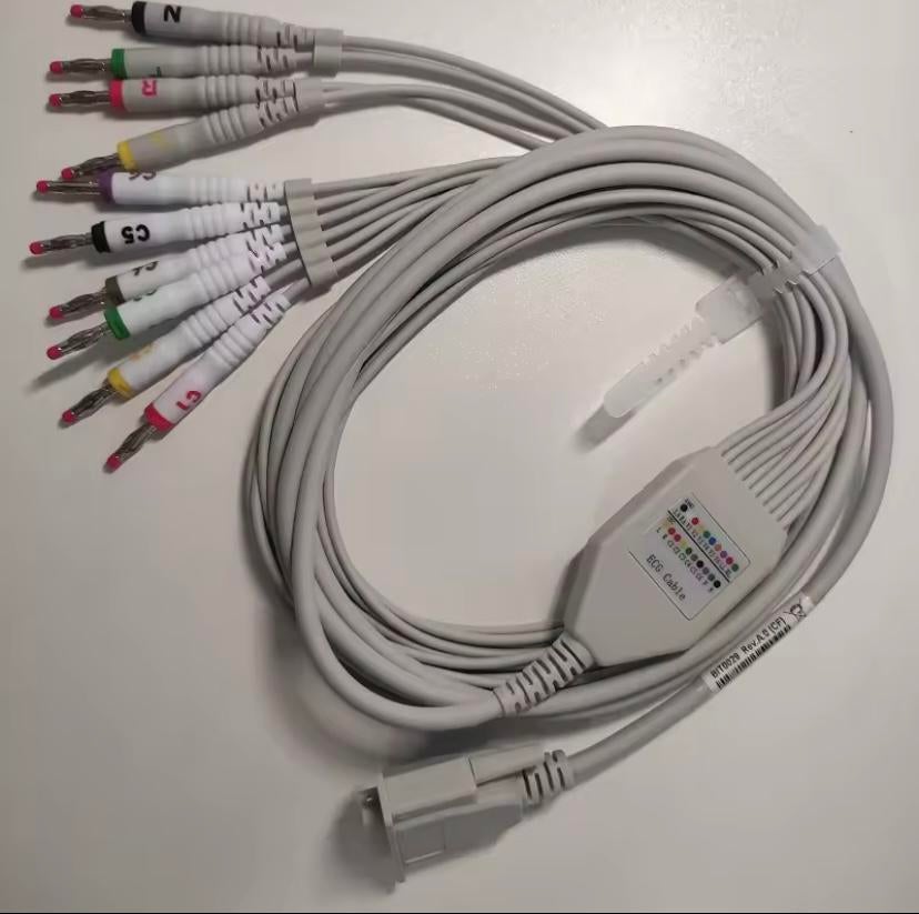 Nieuwe 12-afleidingen ECG-kabel (4 mm, banaanstekker, IECAPK, Diversen, Ophalen of Verzenden, Nieuw