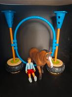 Schleich paard met poppetje en hindernis, Ophalen of Verzenden