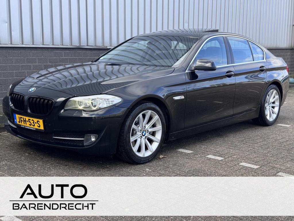 BMW 5-serie 523i High Executive Open Dak | Leder | Stoelverw, Auto's, Euro 5, Achterwielaandrijving, Gebruikt, Zwart