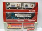 2x Herpa 1x AMW 1:87 H0, Ophalen of Verzenden, Nieuw, Bus of Vrachtwagen, Herpa