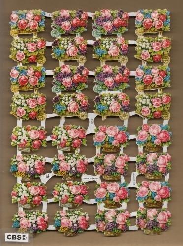 Bloemenmandjes en Kruitjes Poëzieplaatjes 7133, Ophalen of Verzenden