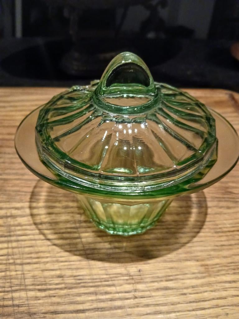 Antieke confituren pot, Antiek en Kunst, Antiek | Glas en Kristal, Ophalen of Verzenden