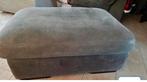 Hocker/ poef 2 kleuren grijs , leer ,105x70 en 42 cm hoog, Huis en Inrichting, Banken | Voetenbanken en Poefen, Ophalen, Leer