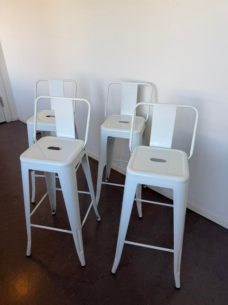 Bar krukken 4 stuks wit, Ophalen, Gebruikt, 60 tot 90 cm