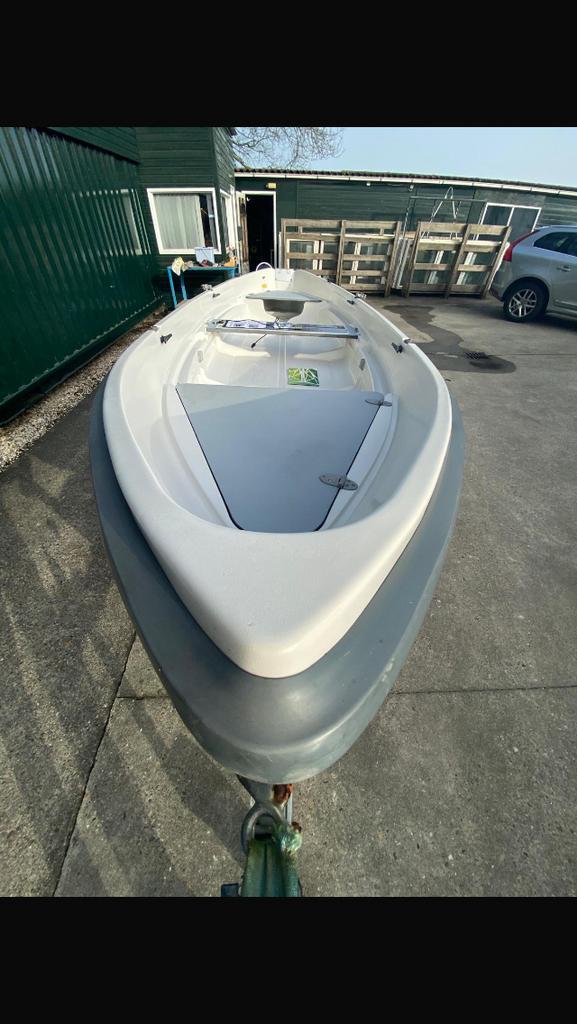 Theri Saiman 4.80 nieuwstaat, Watersport en Boten, Vis- en Consoleboten, Zo goed als nieuw, Overige brandstoffen, Polyester, Ophalen of Verzenden