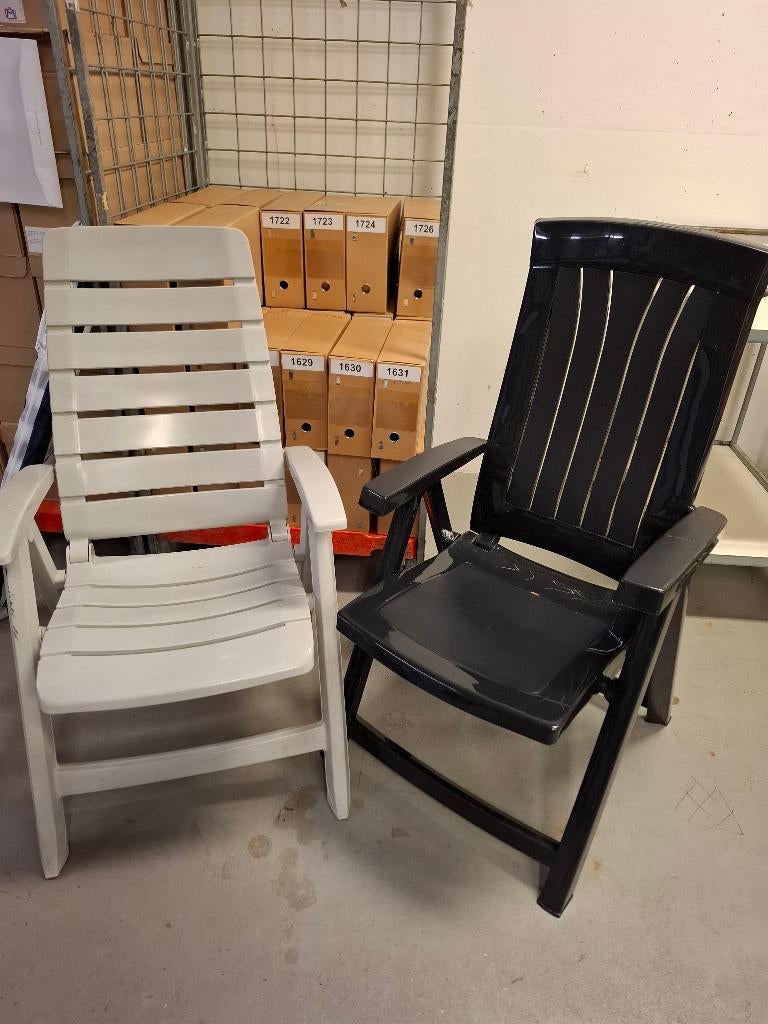 2 stoelen en parasols voor op de camping, Ophalen, Gebruikt