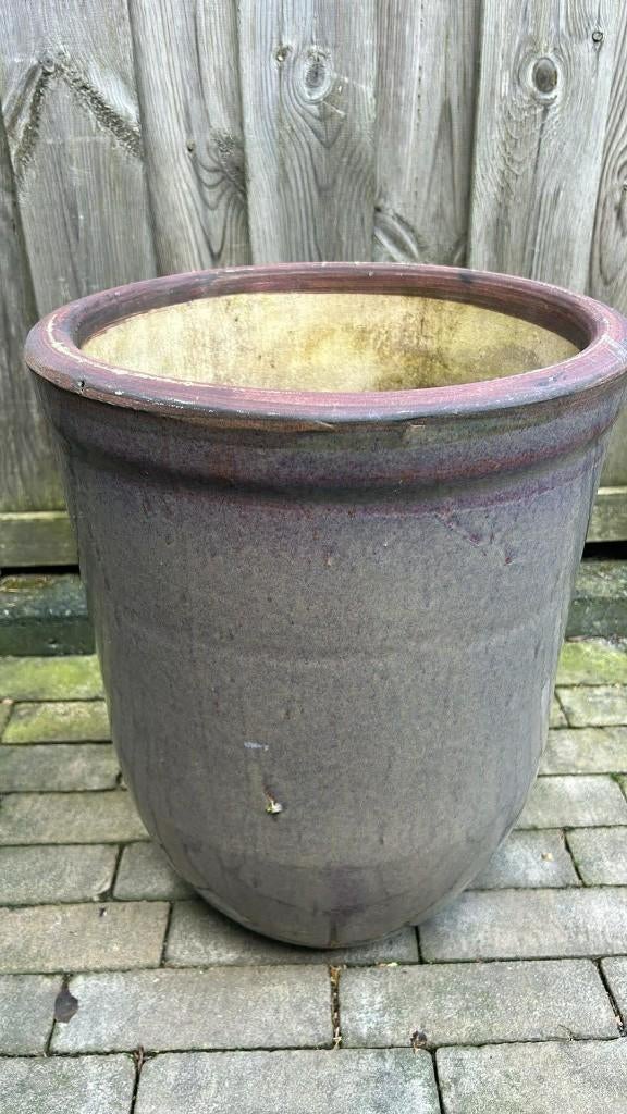 Grote buiten bloempot, Tuin en Terras, Bloempotten, Gebruikt, Rond, Tuin, Aardewerk