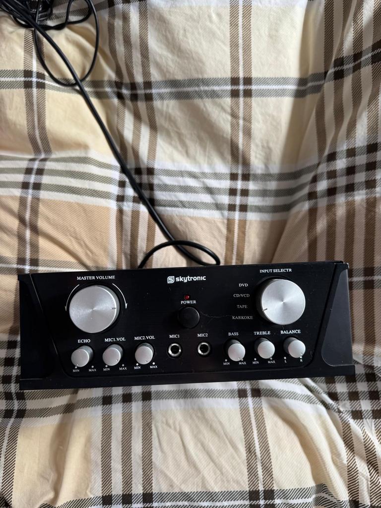 Fenton DJ Monitor Speakers 200W met Skytronic Microfoon Mixe, Overige merken, Ophalen of Verzenden, Zo goed als nieuw, 120 watt of meer