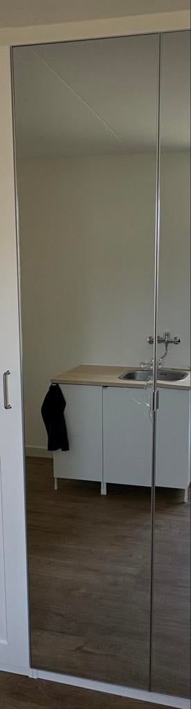 Ikea Pax ÅHEIM spiegeldeur 50x229 cm (barst), Ophalen, Minder dan 50 cm, Gebruikt, 200 cm of meer