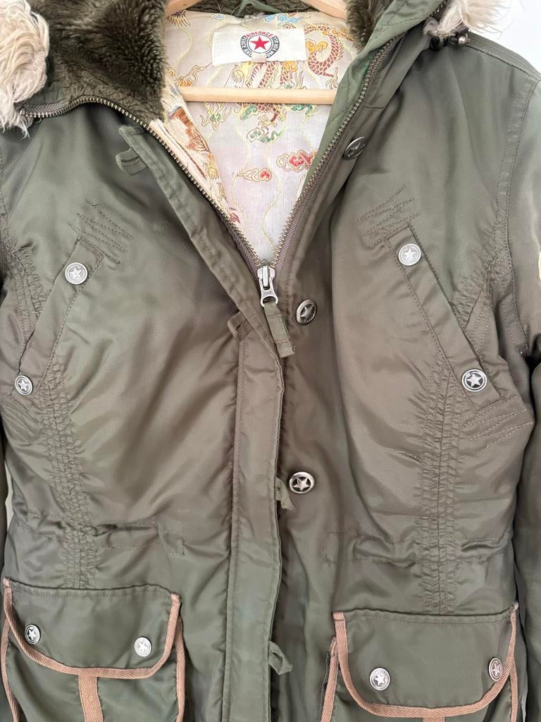 Vintage air force jas maat M, Ophalen of Verzenden, Gedragen, Maat 38/40 (M), Groen
