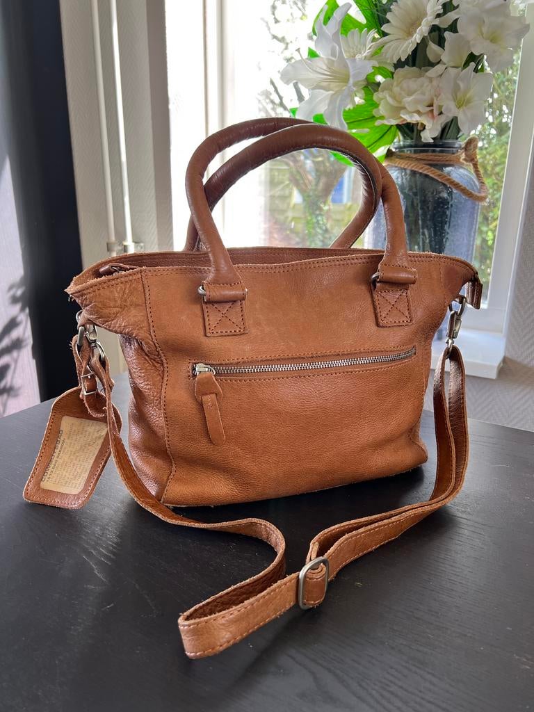 Leren Cowboysbag IZGS Cognac Leer Cowboy Bag Cowboys 45 x 30, Ophalen of Verzenden, Gebruikt, Bruin, Overige typen