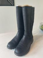 UGG Brooke Tall Leren Laarzen Zwart Maat 40., Hoge laarzen, Zwart, Ophalen of Verzenden, Gedragen