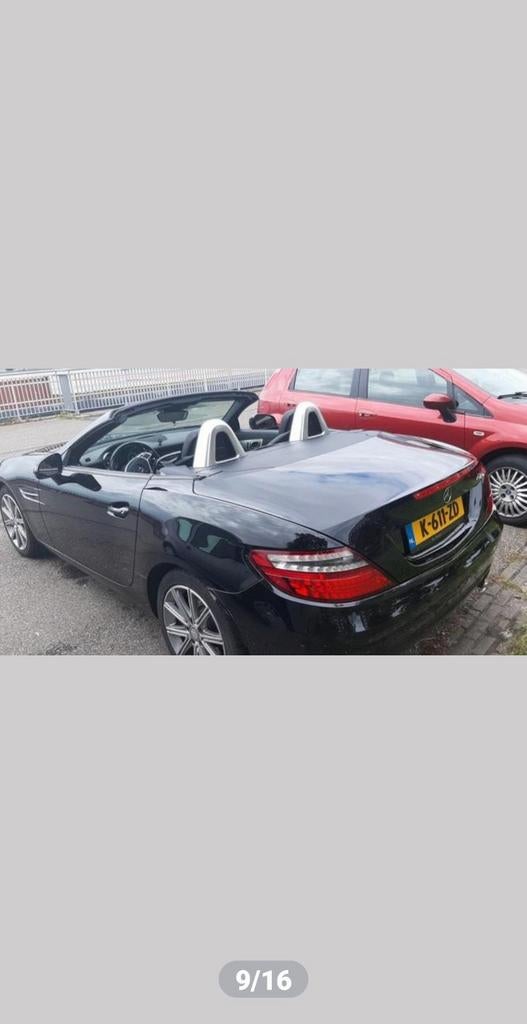 Mercedes-Benz SLK 1.8 Slk200 Kompr Roadster 2015 Zwart, Auto's, Mercedes-Benz, 183 pk, Zwart, 4 cilinders, Cabriolet