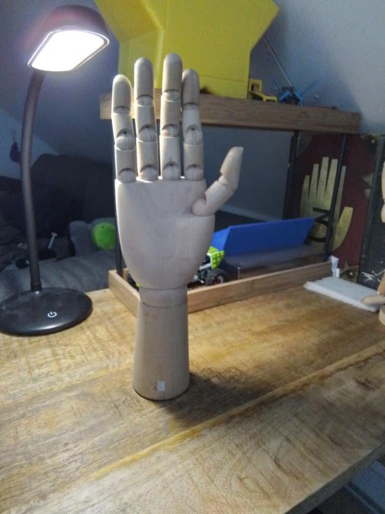 Houten paspop hand - Tekenhand - Decoratie, Ophalen of Verzenden, Zo goed als nieuw