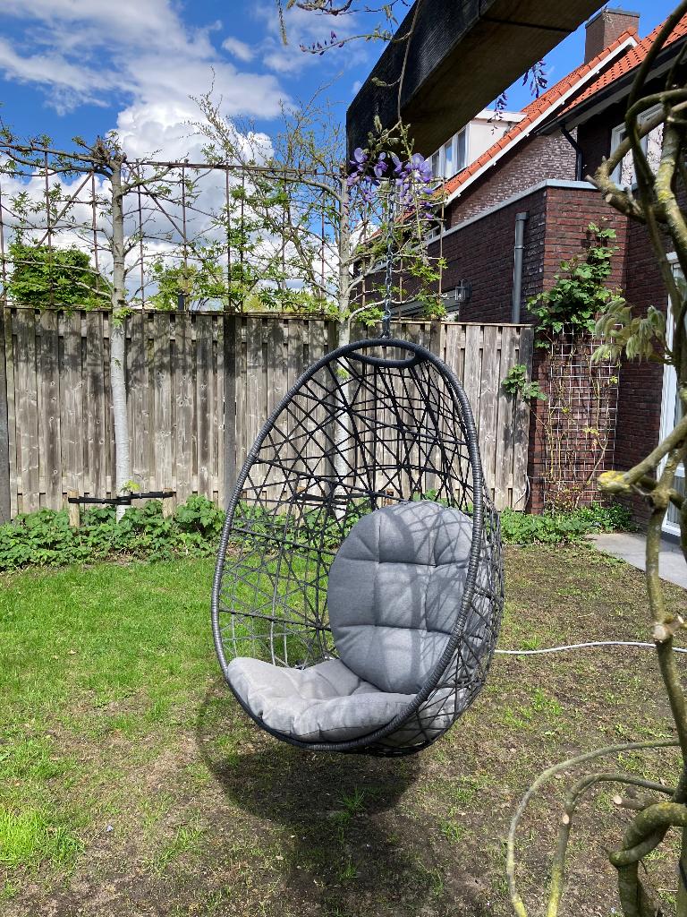 Hangstoel egg, Tuin en Terras, Tuinstoelen, Ophalen, Gebruikt
