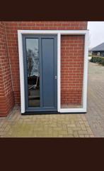 Kunststof voordeur met kozijn, Doe-het-zelf en Verbouw, Deuren en Horren, Ophalen of Verzenden, Glas, Buitendeur, 200 tot 215 cm