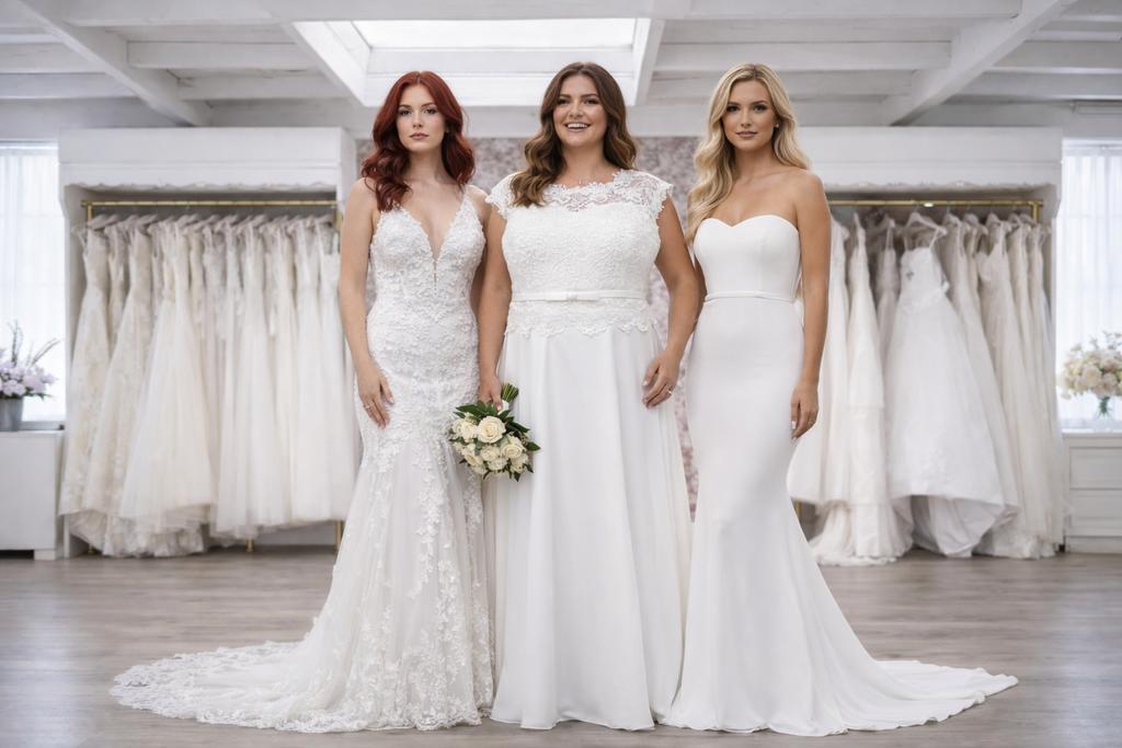 Trouwjurk huren v.a. €250 Bruidsjurken babij Den Haag, Ophalen of Verzenden, Zo goed als nieuw, Wit, Trouwjurk