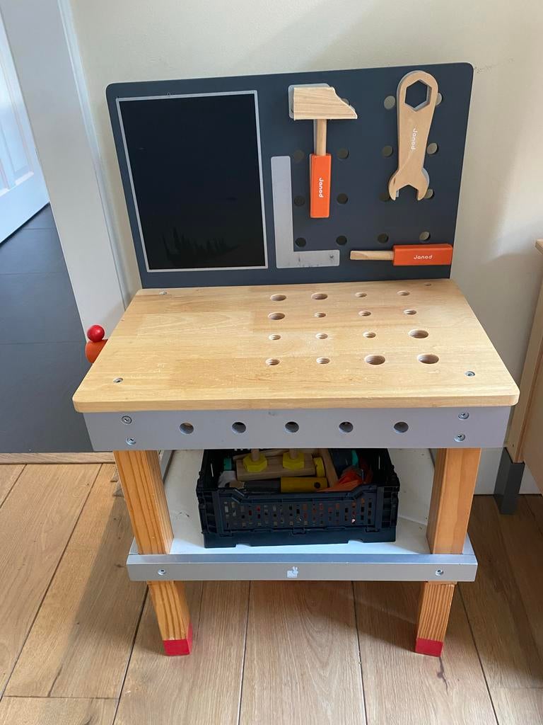 Janod Kluswerkbank Kids Speelgoed met Accessoires, Ophalen, Gebruikt, Jongen of Meisje