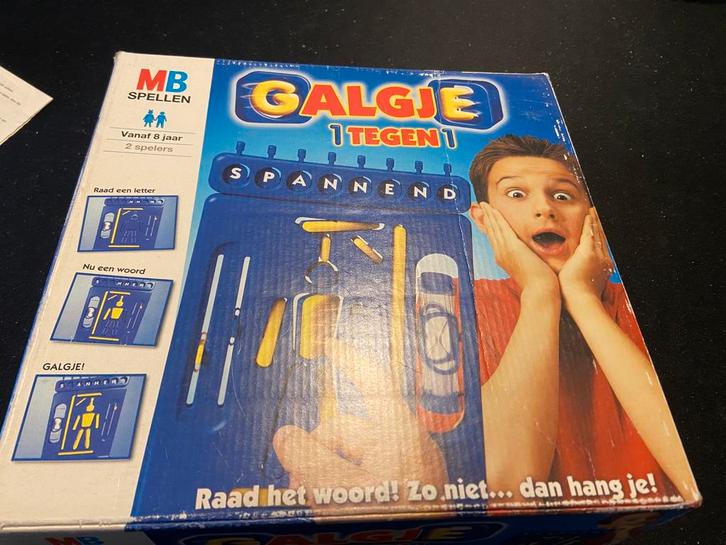 Galgje voor 1,50, Hobby en Vrije tijd, Gezelschapsspellen | Bordspellen, Gebruikt, Een of twee spelers, Ophalen of Verzenden