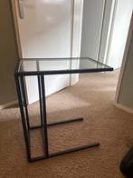 IKEA bijzettafel met glazen blad, Ophalen, Minder dan 55 cm, 60 cm of meer, Rechthoekig