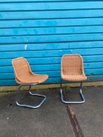 Sledestoel set Dirk van Sliedrecht ROHE ‘70 vintage Hollands, Ophalen, Gebruikt, Twee, Bruin