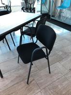 Vergaderstoelen stapelbaar, armleuning , zwarte nieuwe stof, Zwart, Nieuw, Ophalen of Verzenden, Stof
