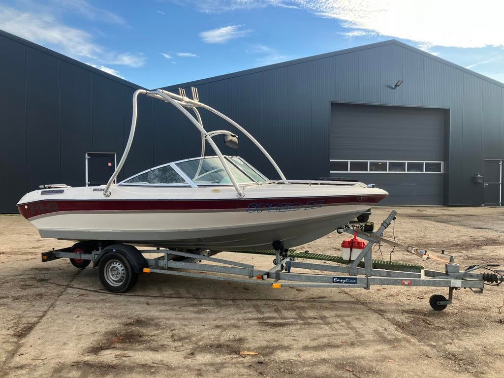 Mooie wakeboard speedboot, Watersport en Boten, Speedboten, Ophalen, Binnenboordmotor, 120 tot 200 pk, 3 tot 6 meter