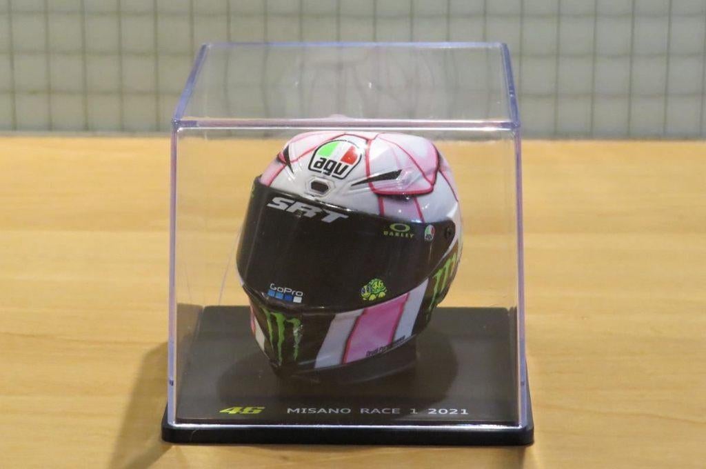 Valentino Rossi AGV bow helmet 2021 race 1 Misano 1:5, Serviceclientele@altaya.be, Overige typen, Nieuw, 08034 Barcelone