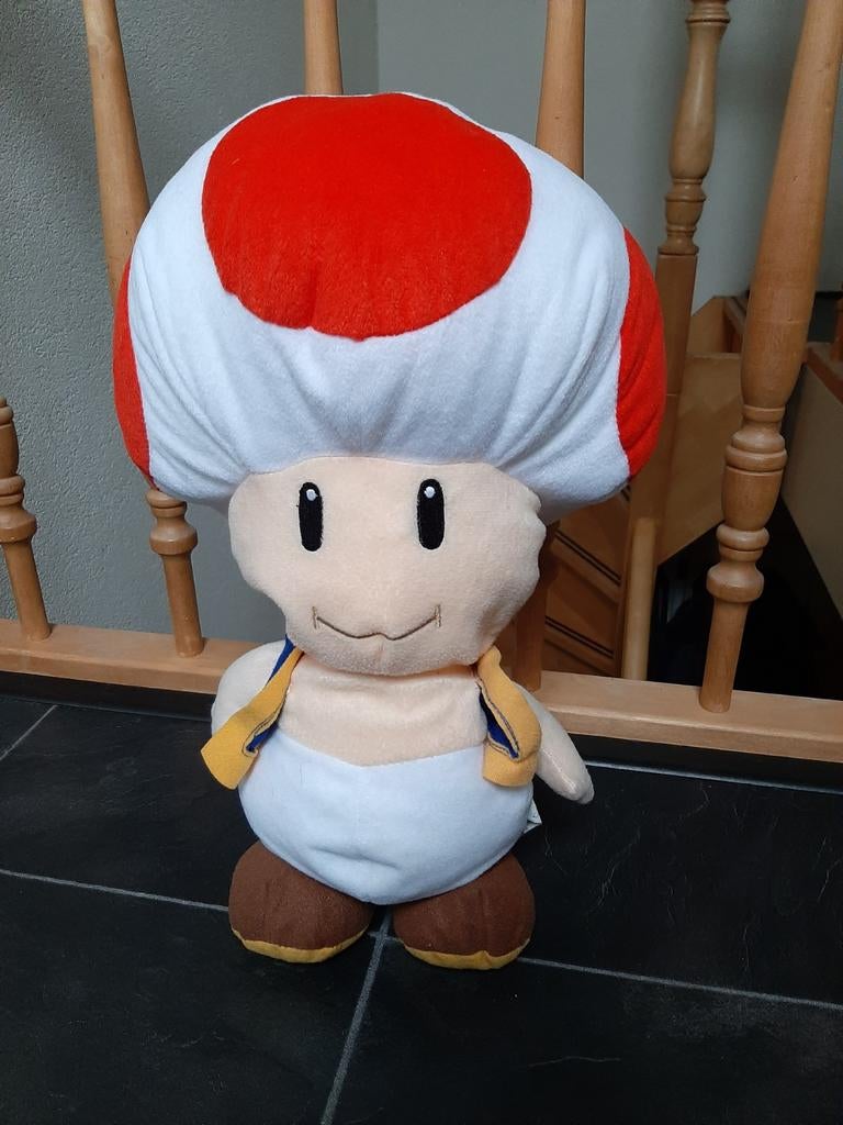 Grote super Mario Toad knuffel, Kinderen en Baby's, Speelgoed | Knuffels en Pluche, Ophalen of Verzenden