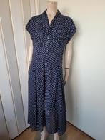 Eucalyptus Polkadot maxi Jurk Retro maat 40/L, Maat 38/40 (M), Blauw, Nieuw, Ophalen of Verzenden