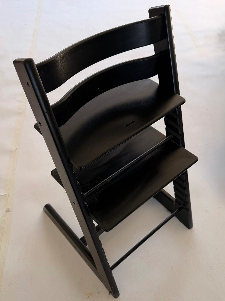 Stokke trip trap zwart - 50 euro, Ophalen, Gebruikt, Meegroeistoel