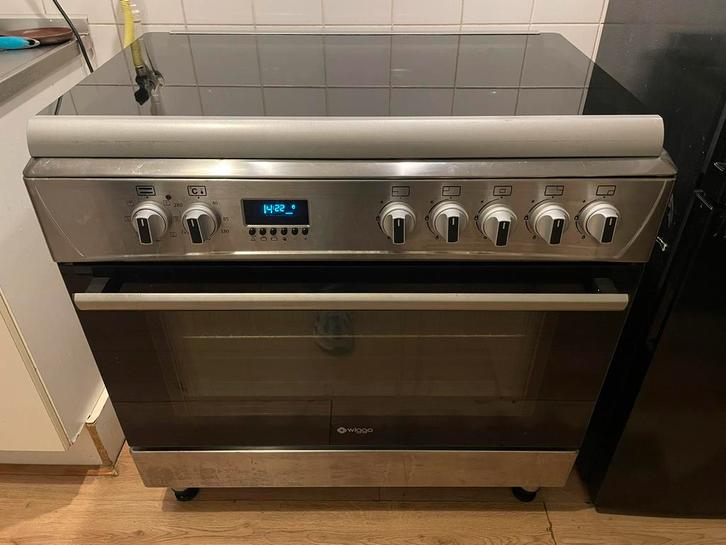 5-pits Wiggo gasfornuis (oven wordt niet warm), Witgoed en Apparatuur, Fornuizen, Zo goed als nieuw, Vrijstaand, Gas, 5 kookzones of meer