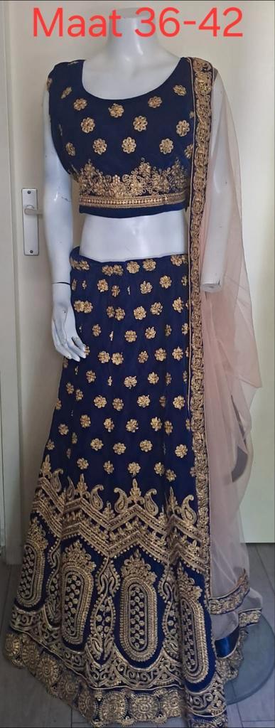 Prachtige Indiase Lehenga Choli - Maat 36-42, Kleding | Dames, Gelegenheidskleding, Zo goed als nieuw, Overige typen, Maat 38/40 (M)
