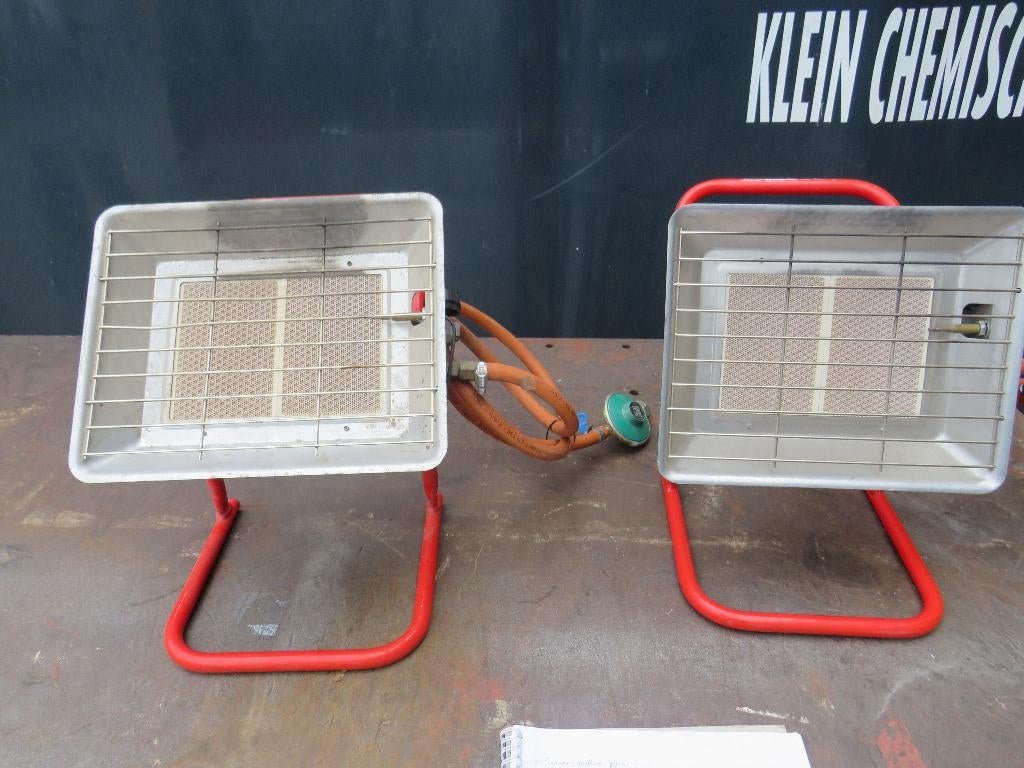 infraroodstraler terrasverwarming op statief, Tuin en Terras, Terrasverwarmers, Gebruikt, Gas, Vloer, Ophalen of Verzenden