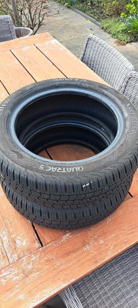 2x Vredestein 4 Seizoenen Banden 155/65 R14, Auto-onderdelen, Banden en Velgen, Band(en), All Season, 14 inch, 155 mm, Personenwagen