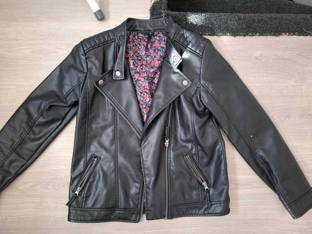 Nep leren jasje maat 170, Kinderen en Baby's, Kinderkleding | Maat 170, Ophalen of Verzenden, Gebruikt, Meisje, Jas