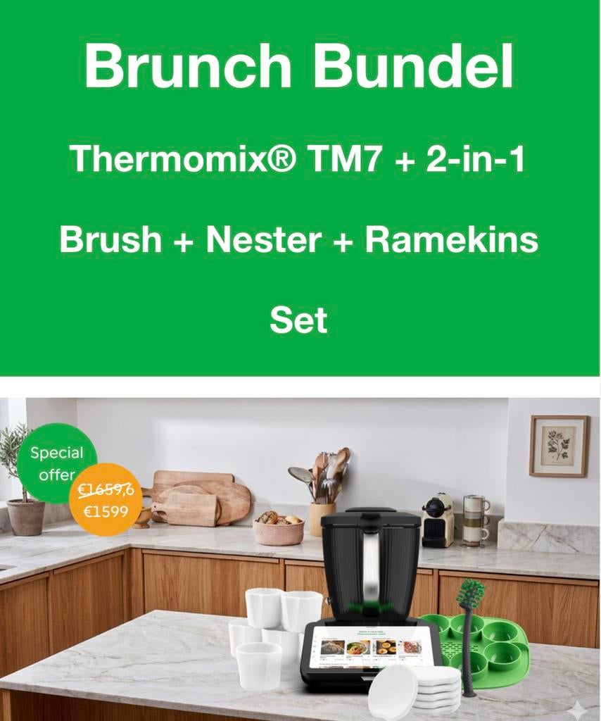 THERMOMIX TM7 APRIL26🎁🤩Actie! 🇳🇱🇪🇸🇺🇸🇮🇹, 4 liter of meer, Ophalen of Verzenden, Nieuw, 3 snelheden of meer